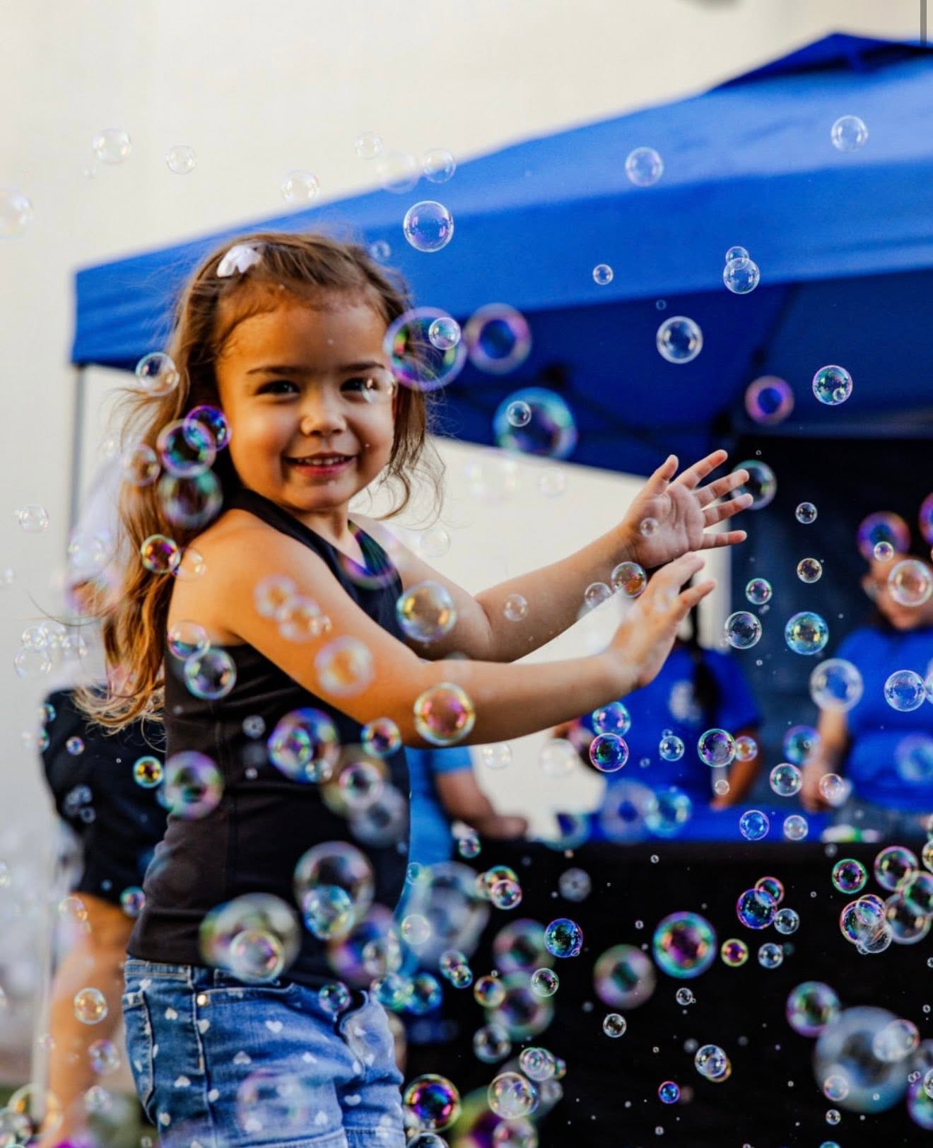 Bubble Parties at a Points Up event