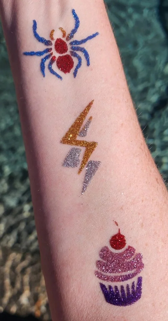 Glitter Tattoos at a Points Up event
